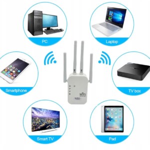 Repeater wzmacniacz sygnału wifi 300mb/s aż 4 anteny router acces point - miniatura 8