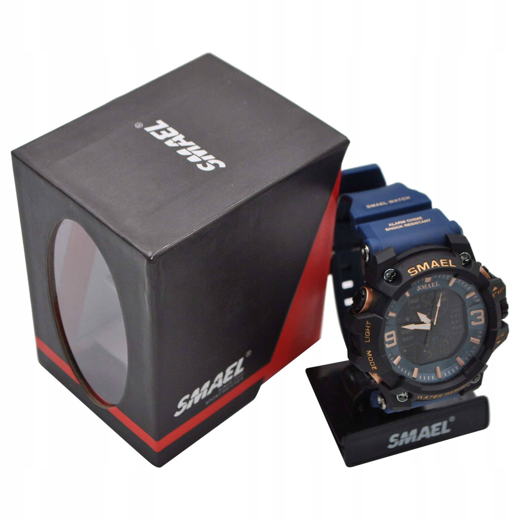 Zegarek męski smael dual sportowy wodoszczelny w8 - obrazek 4