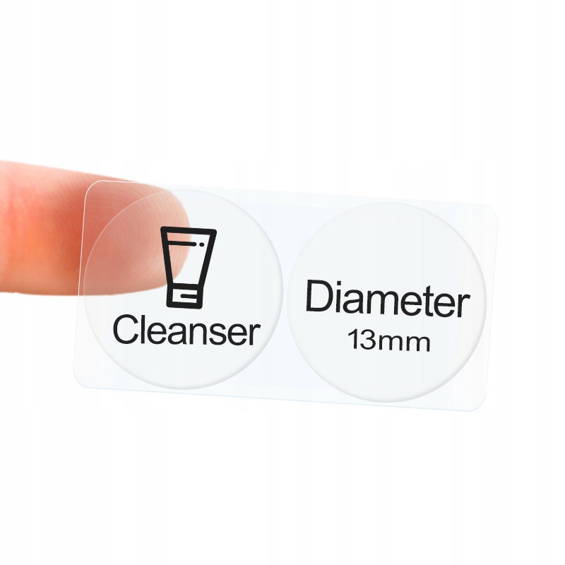 Niimbot etykiety naklejki 13mm okrągłe transparent 220szt d110/d11/d101 - zdjęcie 1