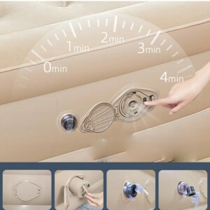 Materac kempingowy podwójny 2osobowy automatyczny wygodny łóżko turystyczne - miniatura 12