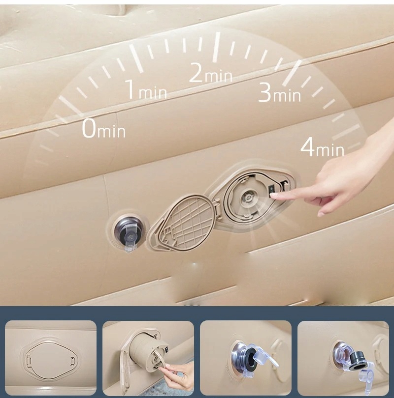 Materac kempingowy podwójny 2osobowy automatyczny wygodny łóżko turystyczne - obrazek 12