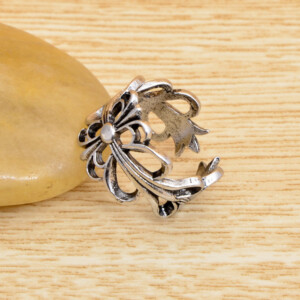 Pierścień sygnet obrączka gwiazda regulowany 392 - miniatura 2