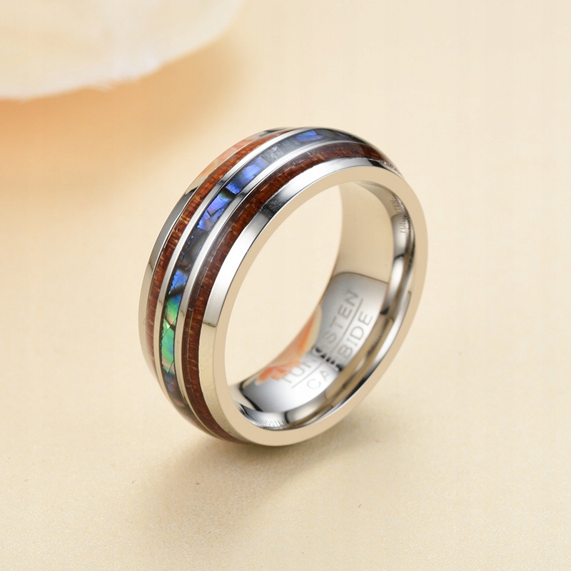 Obrączka pierścień z wolframu wolfring eu22 us10 - zdjęcie 4