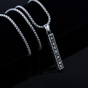 Naszyjnik srebrny łańcuszek symbol szczęscia 336 - miniatura 11