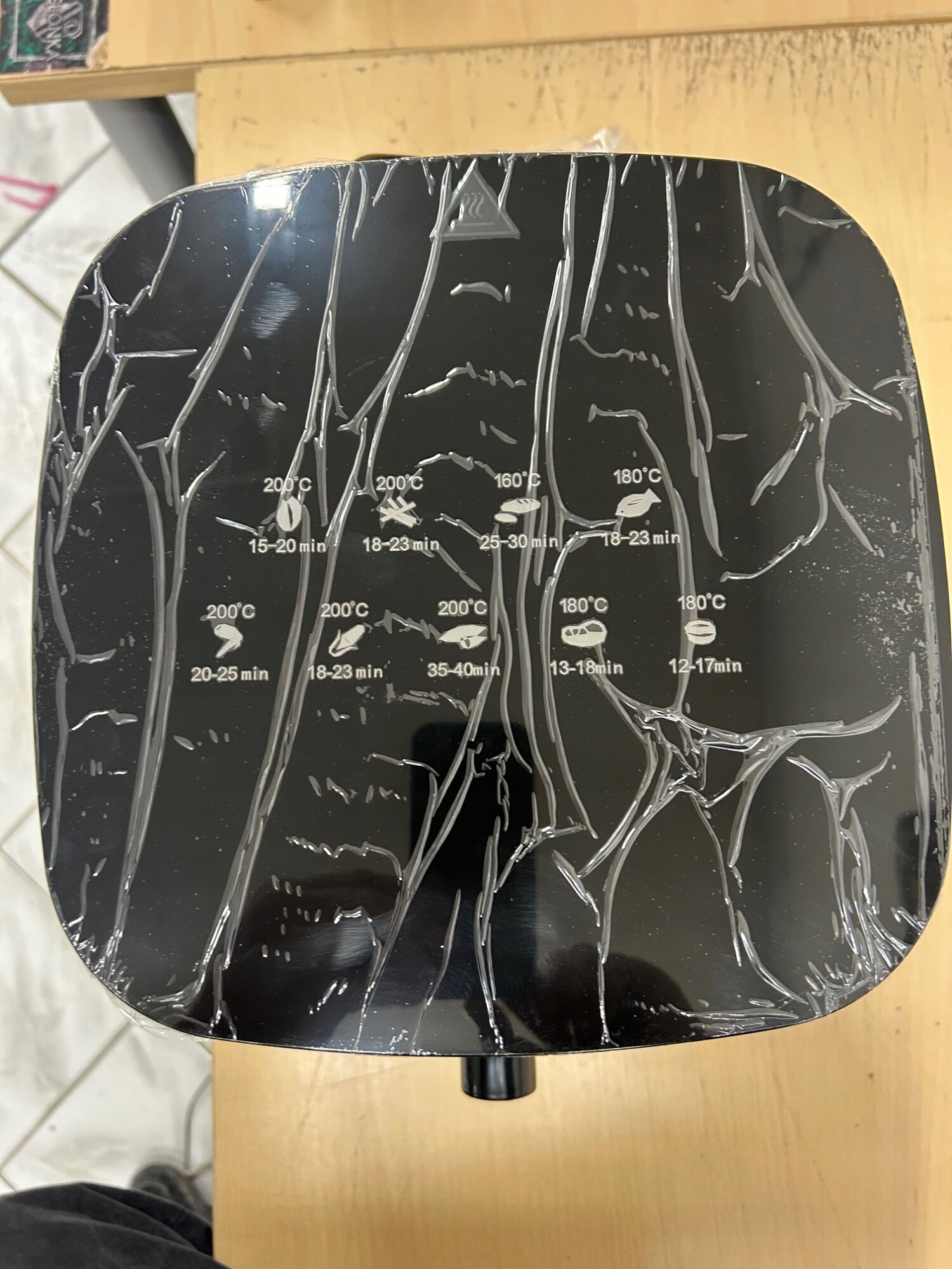Frytkownica beztłuszczowa 5,5l 1500w duża air fryer piekarnik xl okno 60min - zdjęcie 9