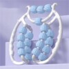 Masażer do nóg roller wałek na cellulit masażu ud rąk antycellulitowy blue - miniatura 3