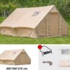 Duży namiot kempingowy pompowany 8 osobowy dmuchany pompka 12m2 400x300cm - miniatura 7