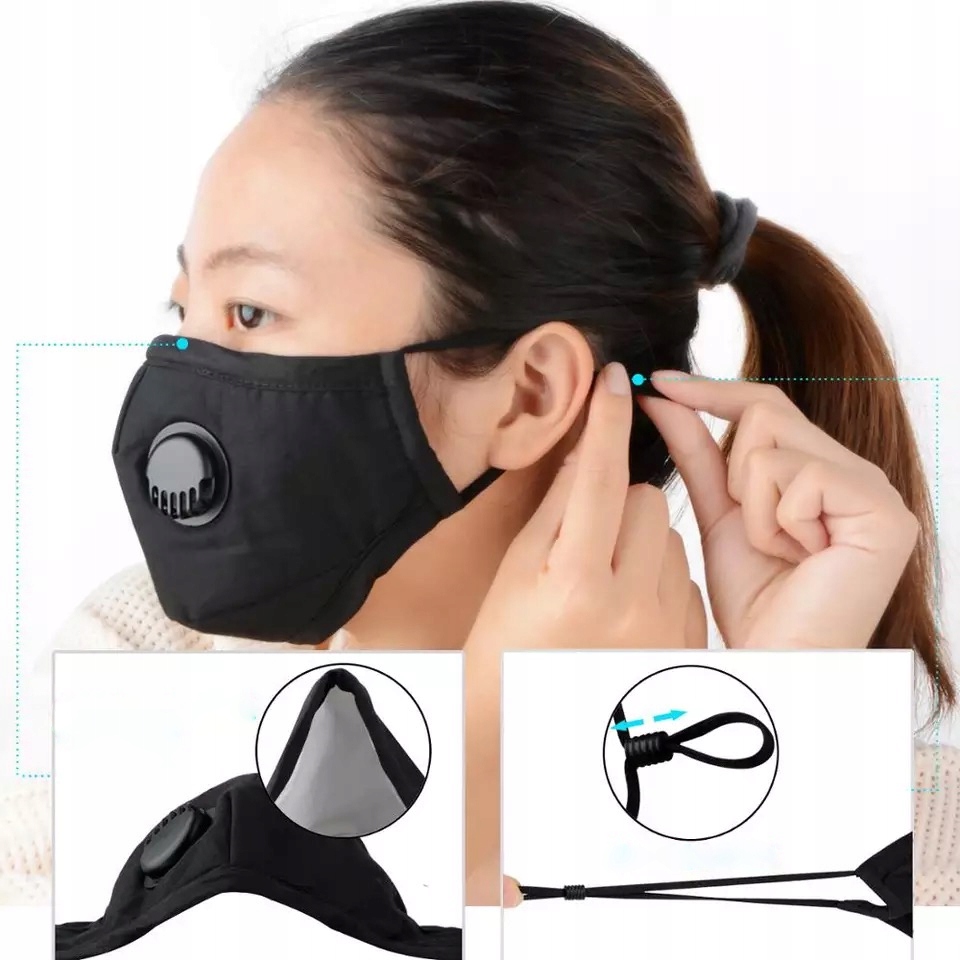 Dla dzieci maska misie +3x filtr węgiel pm 2.5 - obrazek 10