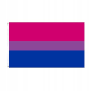 Flaga tęczowa lgbt duża 90x150cm biseksualność f7 - miniatura 2