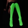 Pończochy świecące w ciemnośći zakolanówki samonośne damskie seksowne fluo - miniatura 14