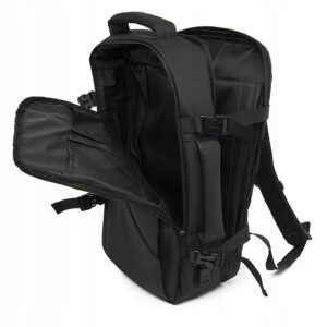 Plecak męski miejski elegancki czarny duży szkolny biurowy usb laptopa 32l - miniatura 13