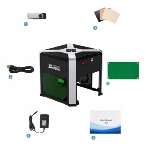Grawer laserowy 3w drewno plastik papier skóra bluetooth k6 usb ios android - miniatura 13