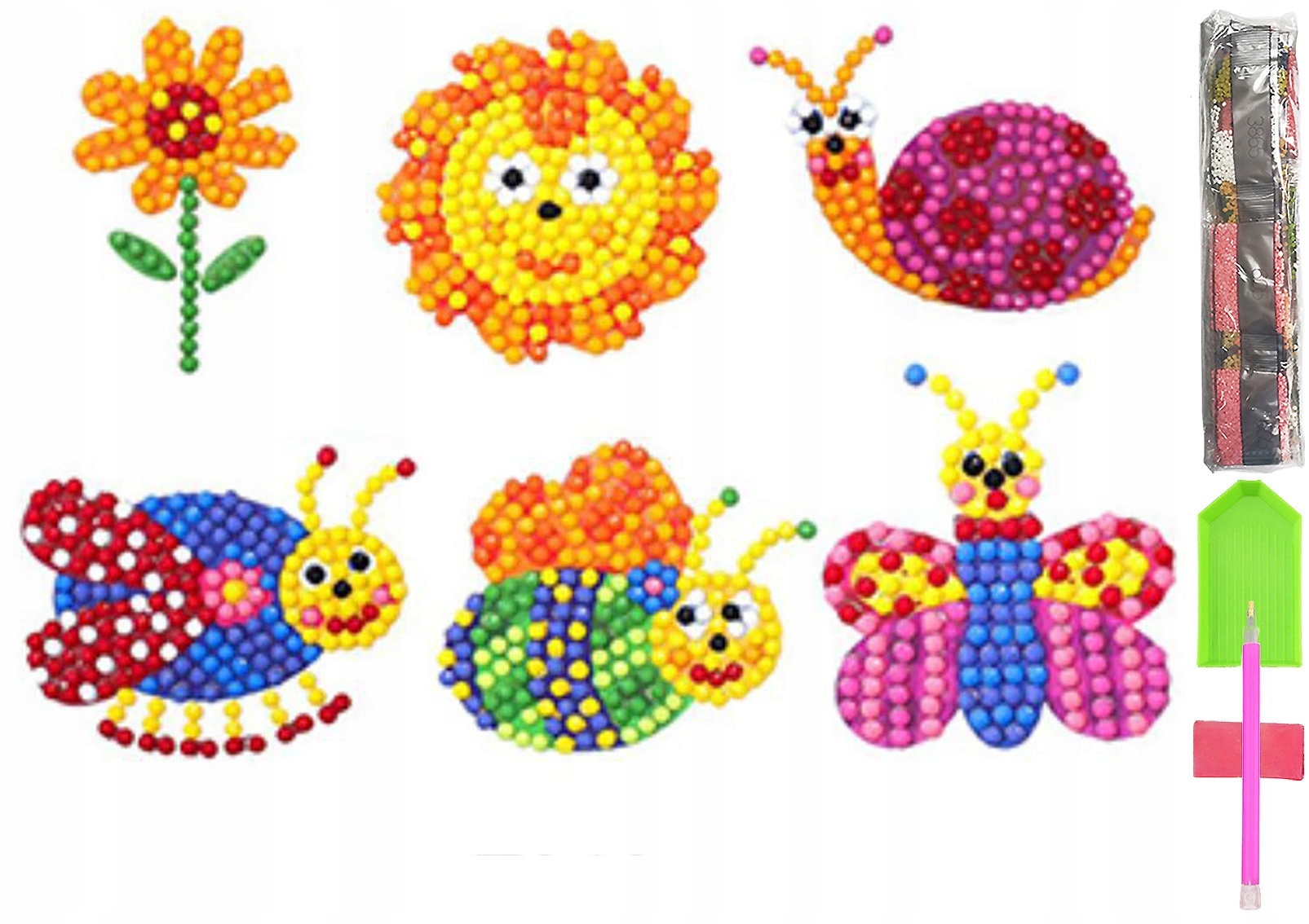 Haft diamentowy 5d zestaw dzieci najklejki puzzle - zdjęcie 1