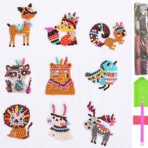 Haft diamentowy 5d zestaw dzieci najklejki puzzle