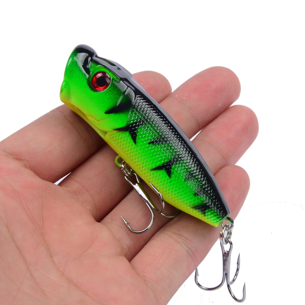 Popper flopper wobler okoń szczupak f141 zielony - zdjęcie 4