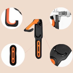 Wieszak na rower uchwyt hak ścienny na ścianę uniwersalny mocny nie brudzi - miniatura 8