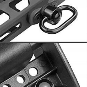 Montaż zawieszenia do szyny m-lok qd uchwyt obrotowy adapter ar15 + klucz - miniatura 7