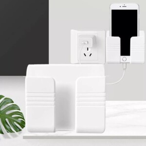 Uchwyt podstawka stojak ścienny na telefon kabel - miniatura 4