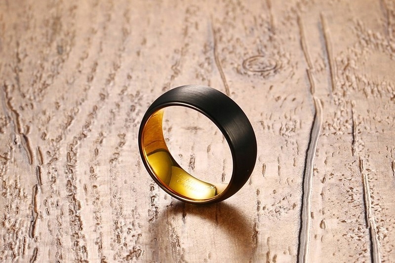 Obrączka pierścionek wolfram biżuteria wolfring czarna eu25 us11 - zdjęcie 7