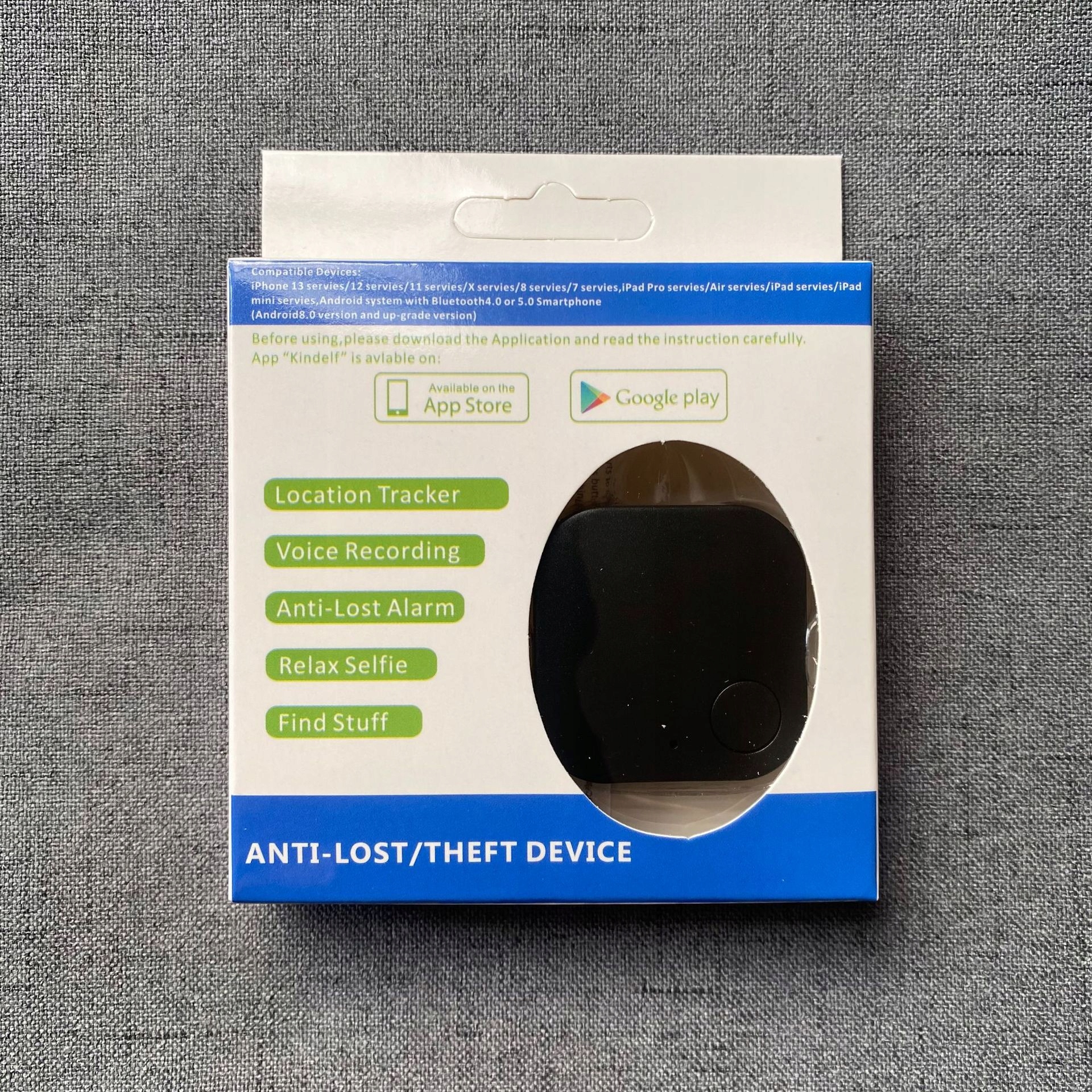 Lokalizator bluetooth kluczy dziecka przedmiotów telefon ios android czarny - obrazek 4