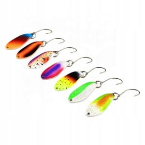 Zestaw 7 sztuk błystka blacha spinner pstrąg okoń sandacz szczupak 3g 3cm - miniatura 2