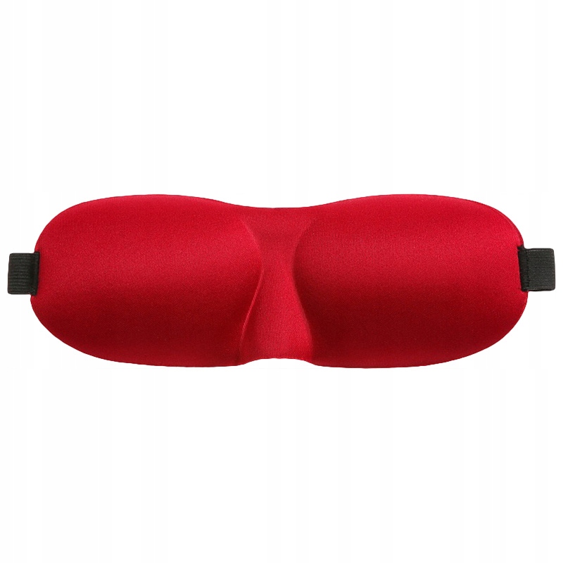 Opaska na oczy spania 3d premium lepszy sen red