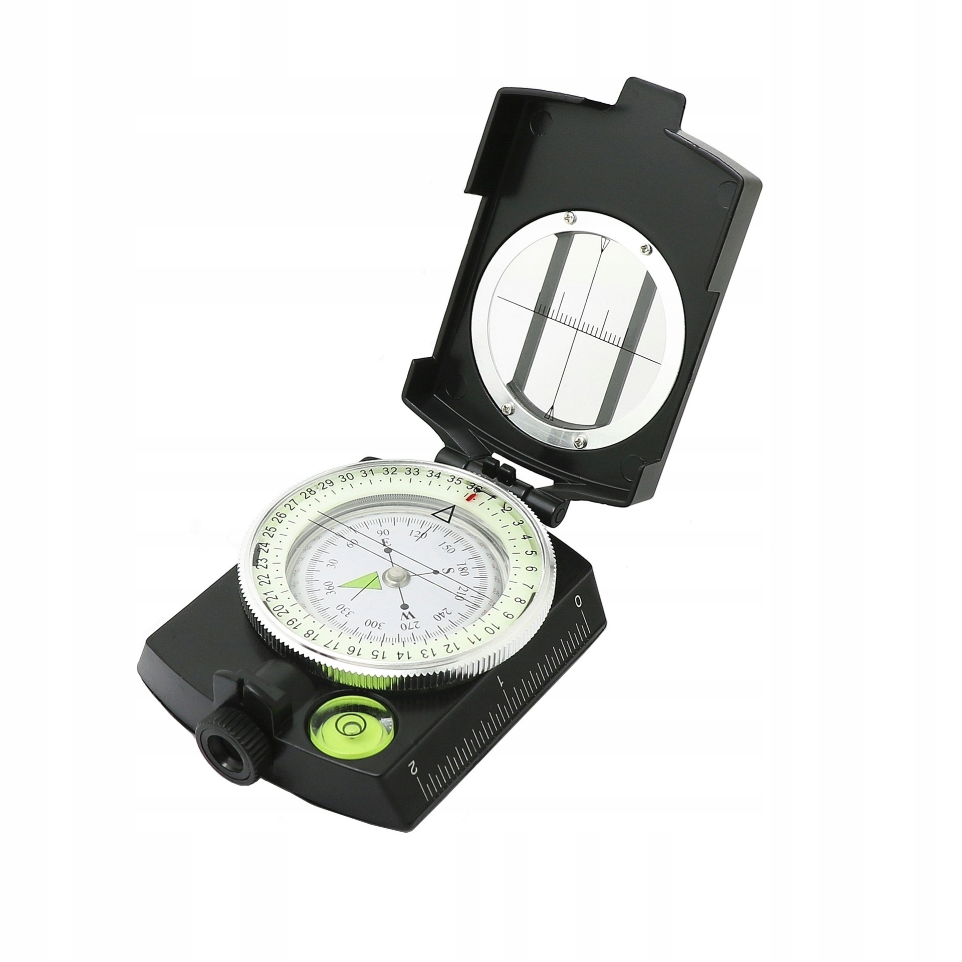 Kompas profesjonalny wojskowy busola pryzmatyczny mapowy metalowy - obrazek 8