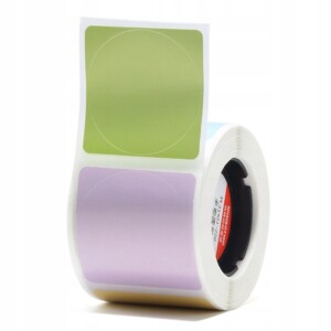 Niimbot etykiety naklejki do drukarki m2 kolorowe okrągłe 31x31mm 220x - miniatura 2