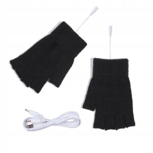 Rękawiczki podgrzewane usb zimowe akrylowe podgrzewane uniwersalne prezent - miniatura 2