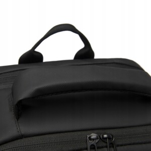 Plecak męski miejski elegancki czarny duży szkolny biurowy usb laptopa 32l - miniatura 7