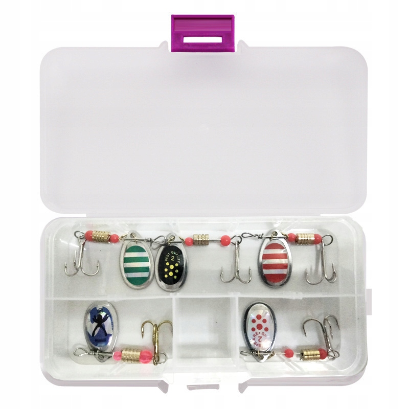 Zestaw 16 sztuk błystka blacha szczupak sandacz okoń 6cm 3g +organizer - zdjęcie 7