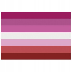 Flaga tęczowa lgbt duża 90x150cm lesbijki f5 - miniatura 3