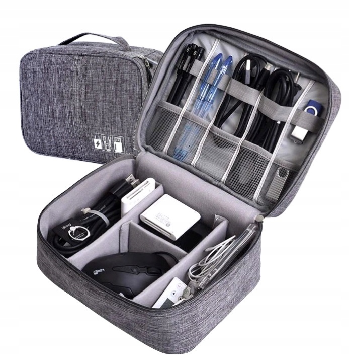 Organizer torba na kable karty dyski ładowarki usb