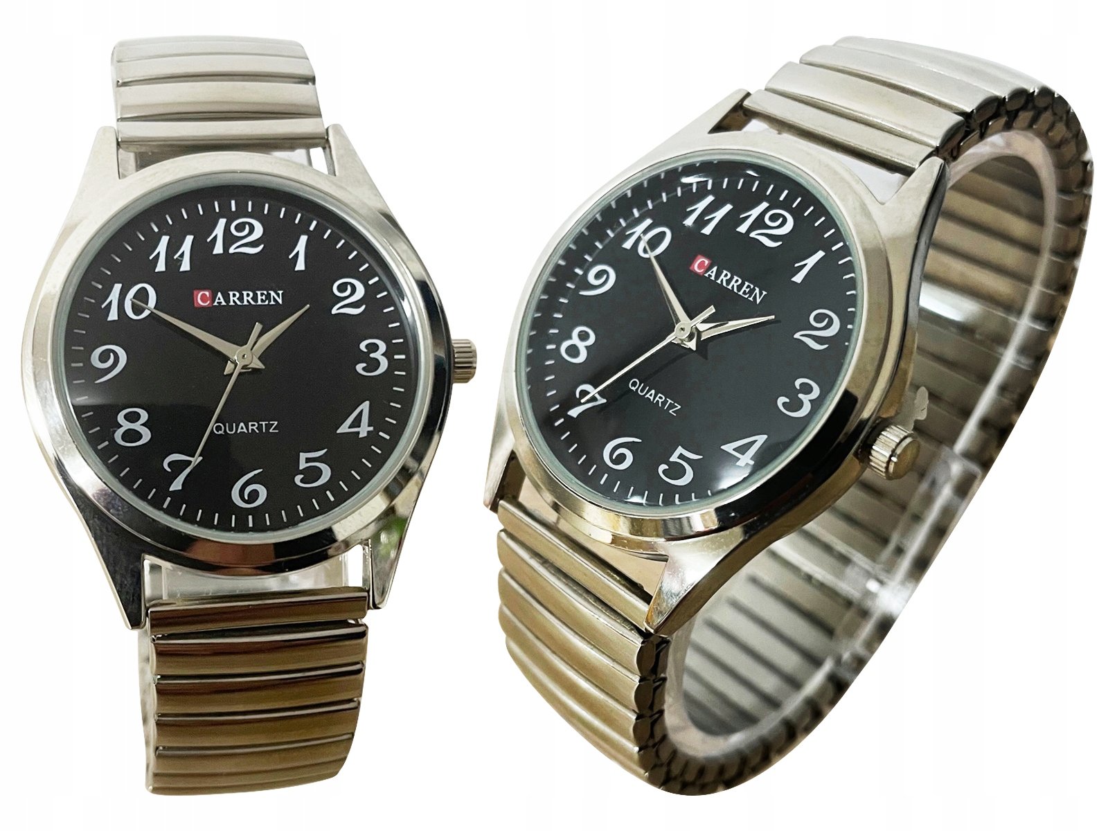 Zegarek damski męski wygodny na gumce bransoleta czytelny dla seniorów - zdjęcie 2