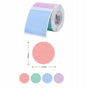 Niimbot etykiety naklejki 41*41mm seria b okrągłe - miniatura 1