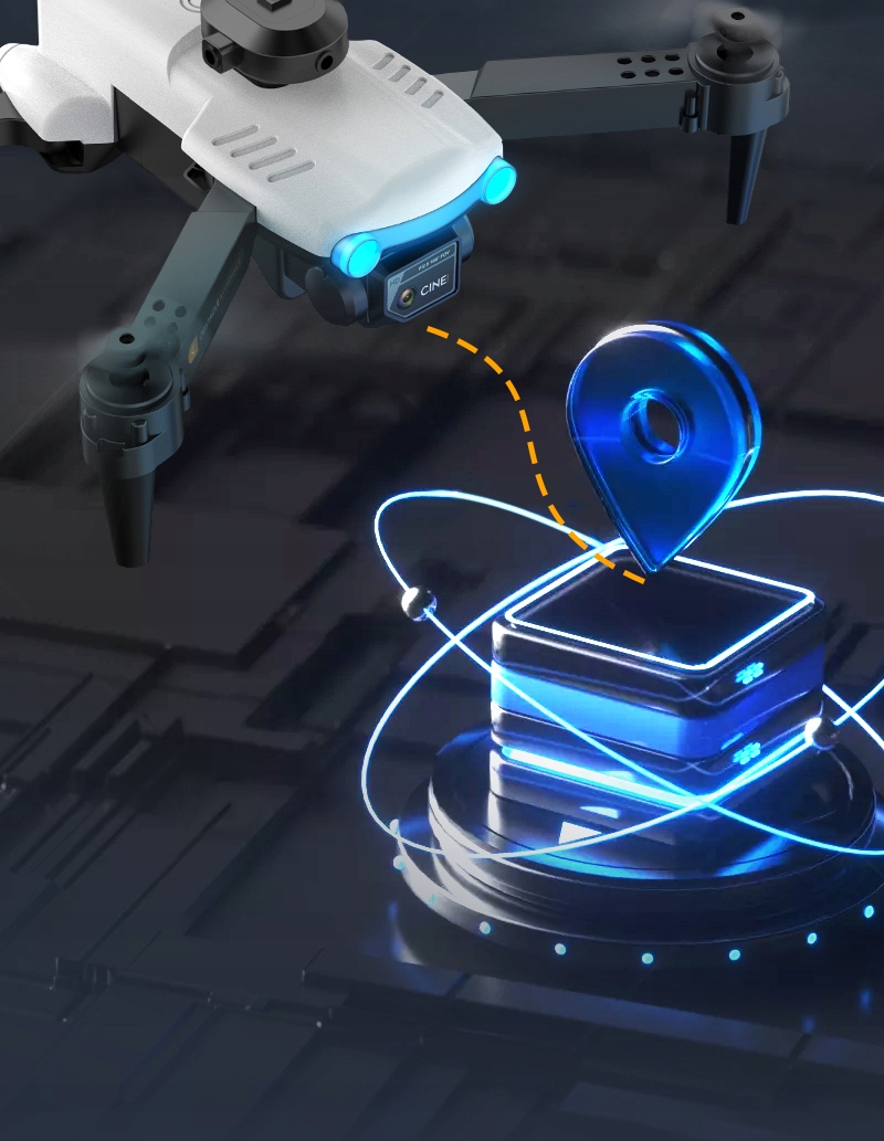 Dron z dwoma kamerami h8 pro gps 4k wifi 3 baterie 2km fpv etui na prezent - obrazek 3