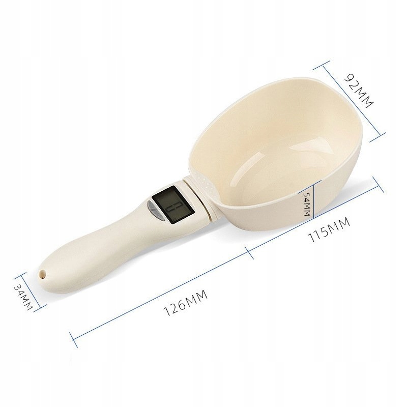 Elektroniczna waga kuchenna łyżka ręczna z miarką 800g lcd xl - obrazek 5