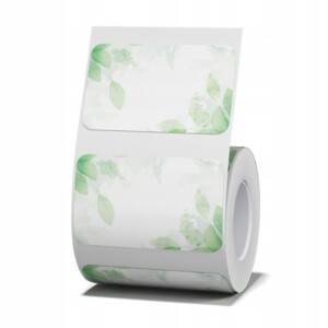 Niimbot etykiety naklejki 50*30mm liście 230szt do b21/b3s/b1 oryginalne - miniatura 1