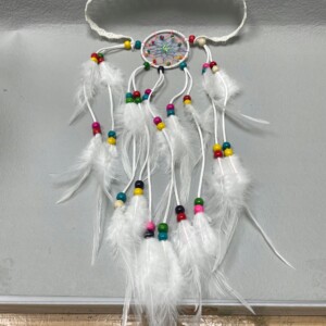 Pióropusz opaska do włosów piórka łapacz snów a15 - miniatura 3