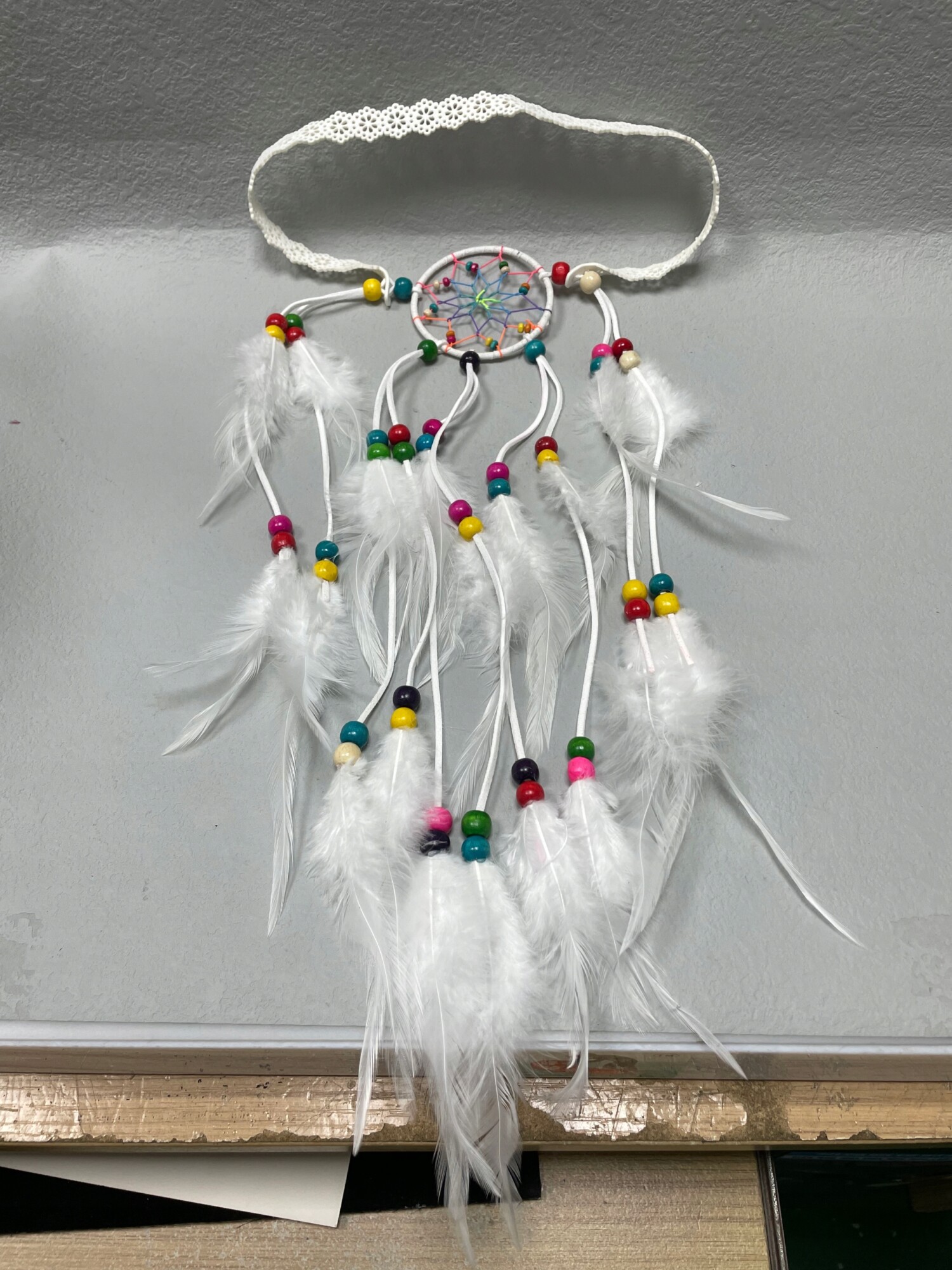 Pióropusz opaska do włosów piórka łapacz snów a15 - obrazek 3