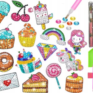 Haft diamentowy 5d zestaw dzieci najklejki puzzle