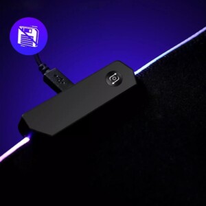 Podkładka gamingowa pod myszkę duża dla graczy prezent rgb led 90x40 04 - miniatura 4
