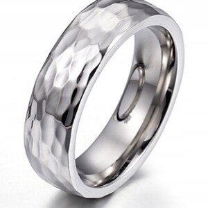Srebrny pierścionek obrączka ślubna stal 316l r.19 - miniatura 2