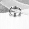 Obrączka pierścień sygnet srebrny klasyk stal 163 - miniatura 4