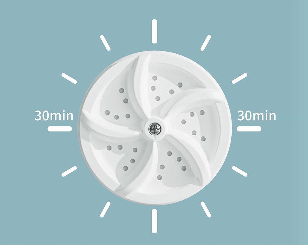 Przenośna mini pralka turystyczna podrózna na usb wirówka na kemping - obrazek 12