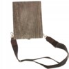 Torba drewniana listonoszka crossbody pudełko szkatułka retro ramię artysty - miniatura 5