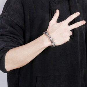 Bransoleta wikingów wilki nordycka amulet 316l 215 - miniatura 8