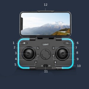 Dron z dwoma kamerami h8 pro gps 4k wifi 3 baterie 2km fpv etui na prezent - miniatura 14