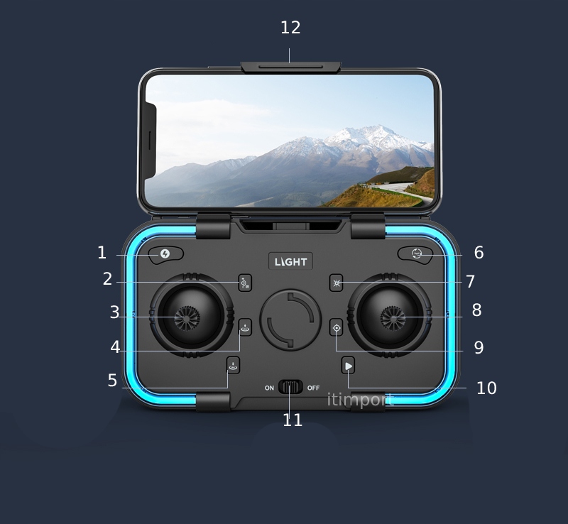 Dron z dwoma kamerami h8 pro gps 4k wifi 3 baterie 2km fpv etui na prezent - obrazek 14