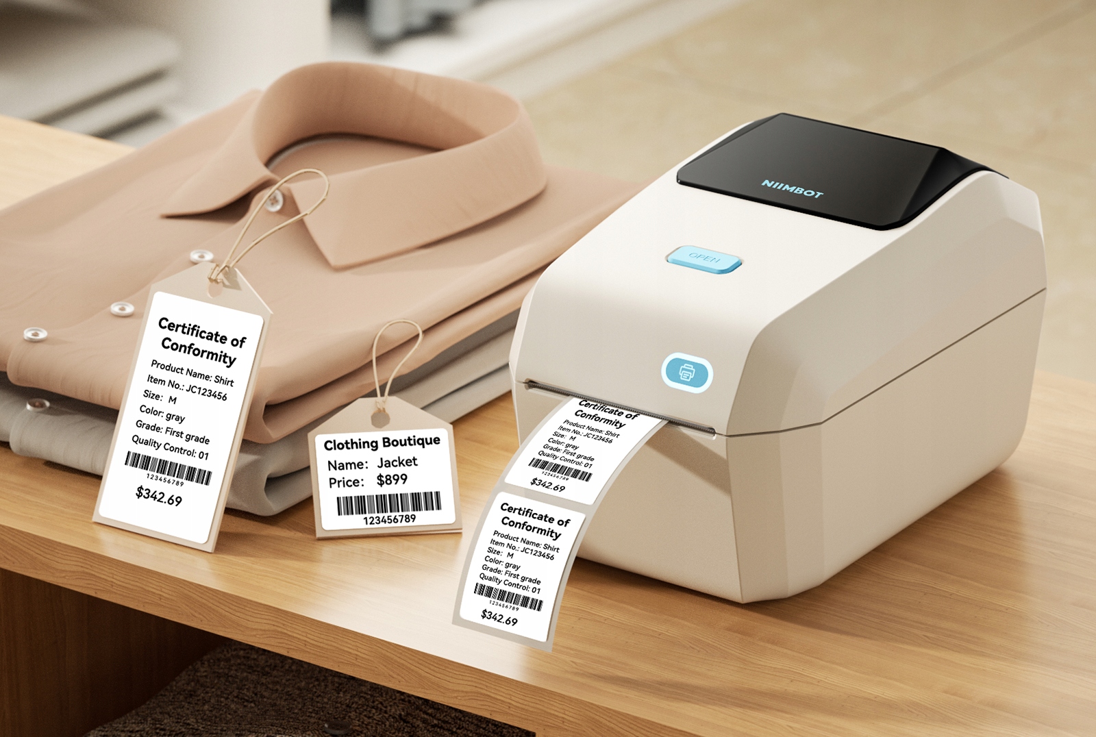 Mobilna drukarka termiczna etykiety naklejki niimbot k3 listy przewozowe - obrazek 6